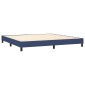 vidaXL Πλαίσιο Κρεβατιού Boxspring Μπλε 200x200 εκ. Υφασμάτινο