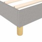 vidaXL Πλαίσιο Κρεβατιού Boxspring Ανοιχτό Γκρι 80x200 εκ. Υφασμάτινο