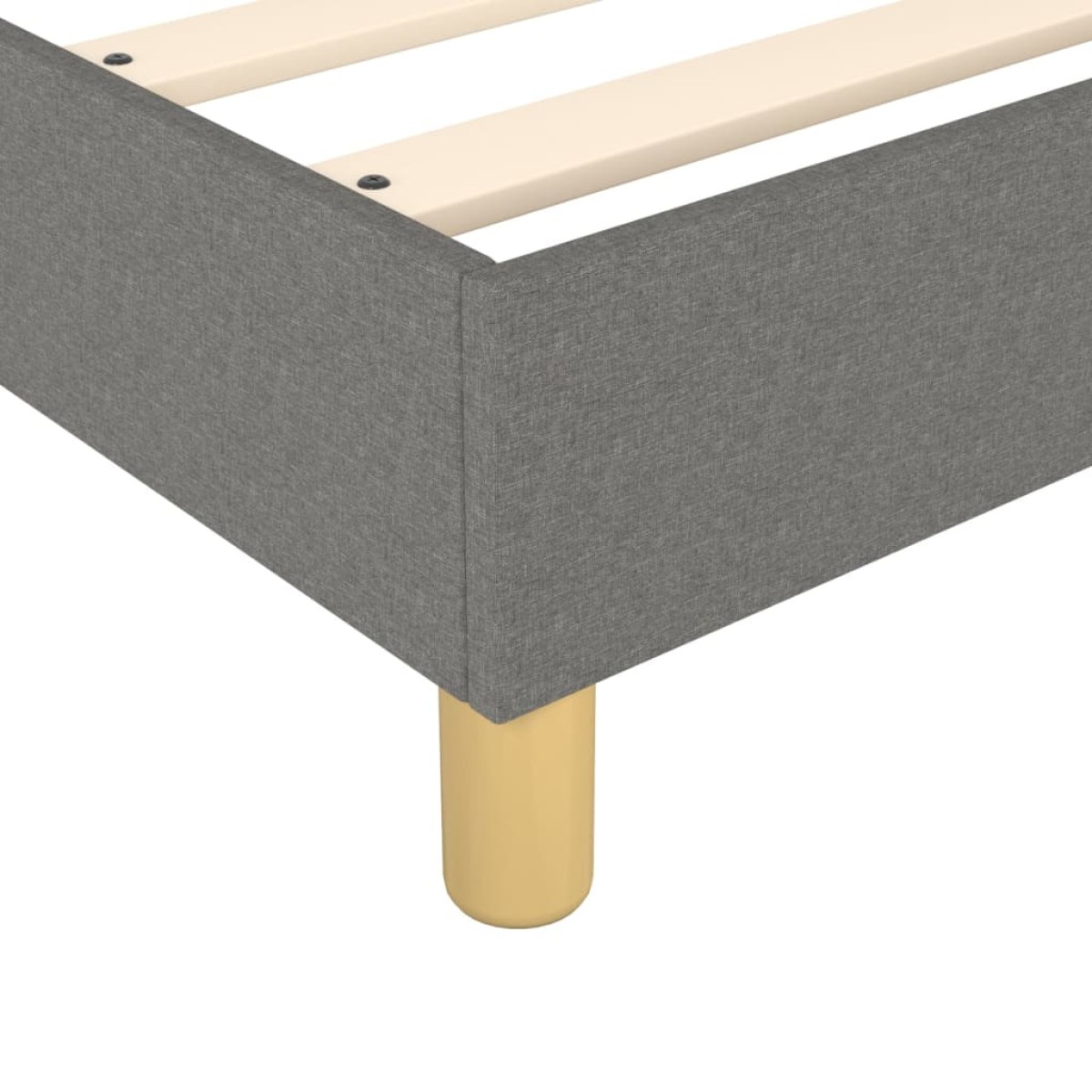 vidaXL Πλαίσιο Κρεβατιού Boxspring Σκούρο Γκρι 80x200 εκ. Υφασμάτινο