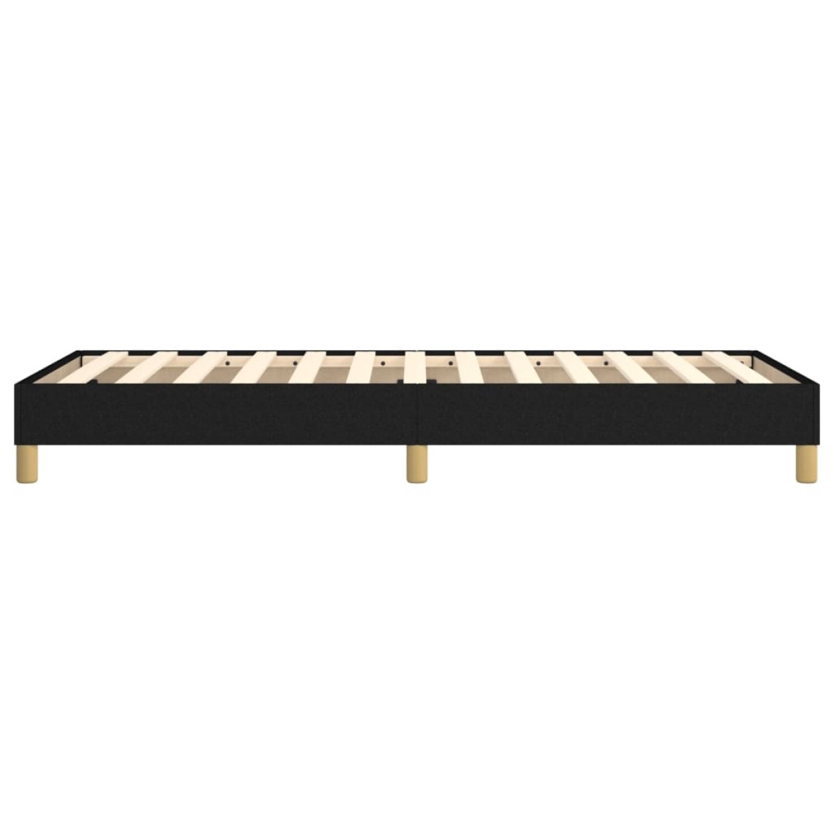 vidaXL Πλαίσιο Κρεβατιού Boxspring Μαύρο 80 x 200 εκ. Υφασμάτινο