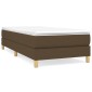 vidaXL Πλαίσιο Κρεβατιού Boxspring Σκούρο Καφέ 80x200 εκ. Υφασμάτινο