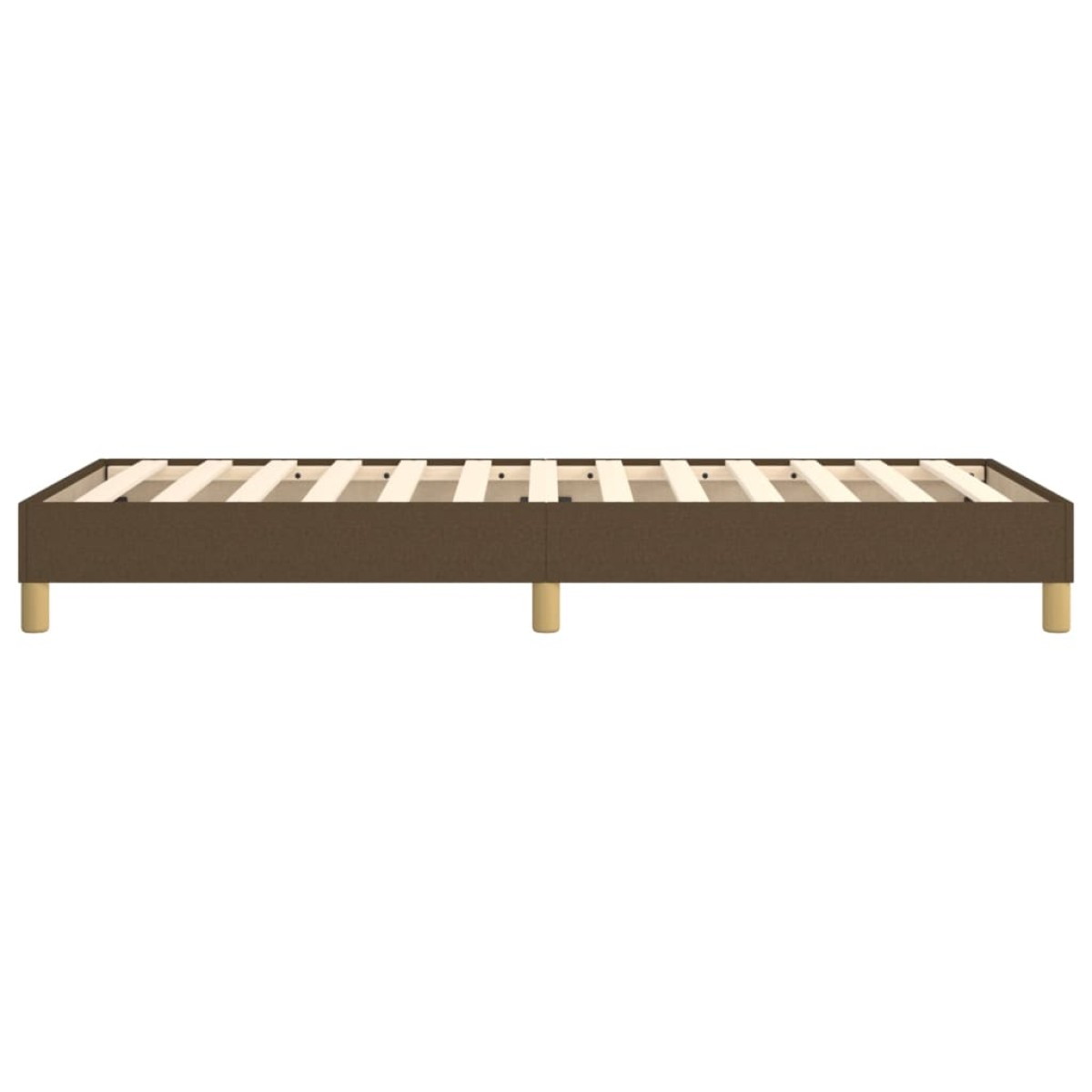 vidaXL Πλαίσιο Κρεβατιού Boxspring Σκούρο Καφέ 80x200 εκ. Υφασμάτινο