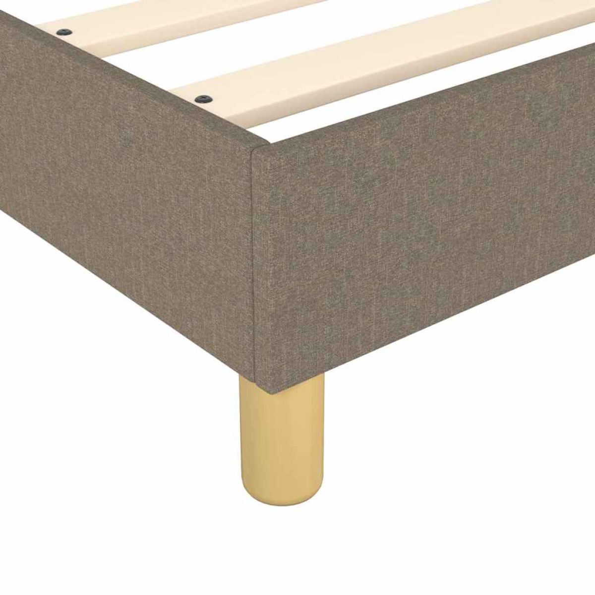 vidaXL Πλαίσιο Κρεβατιού Boxspring Taupe 80 x 200 εκ. Υφασμάτινο