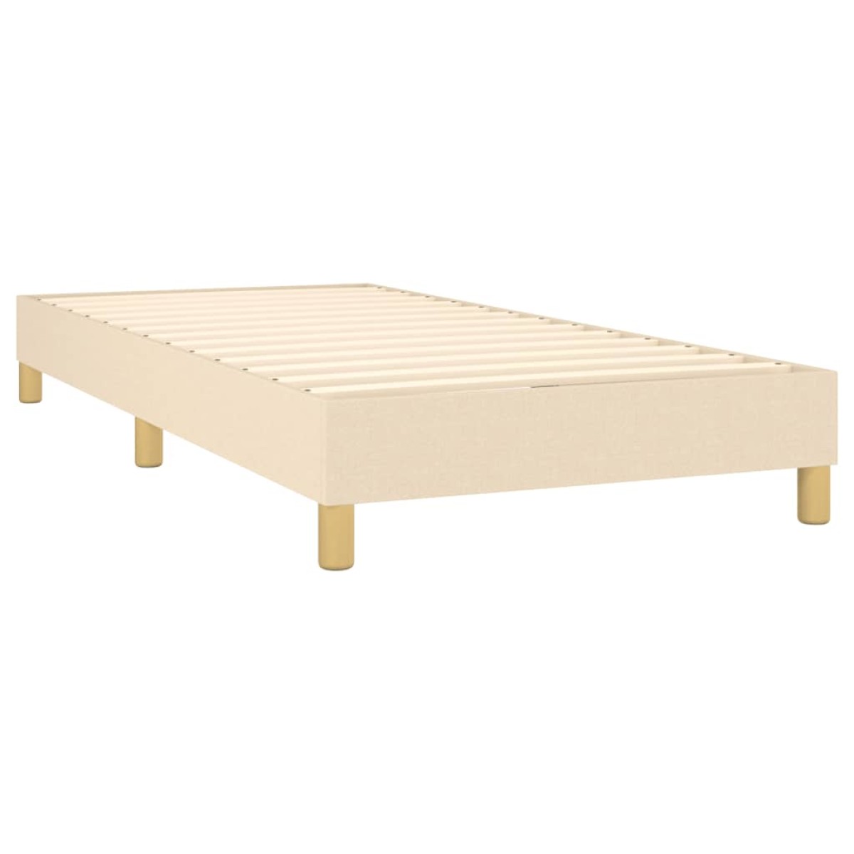 vidaXL Πλαίσιο Κρεβατιού Boxspring Κρεμ 80 x 200 εκ. Υφασμάτινο