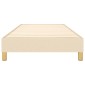 vidaXL Πλαίσιο Κρεβατιού Boxspring Κρεμ 80 x 200 εκ. Υφασμάτινο