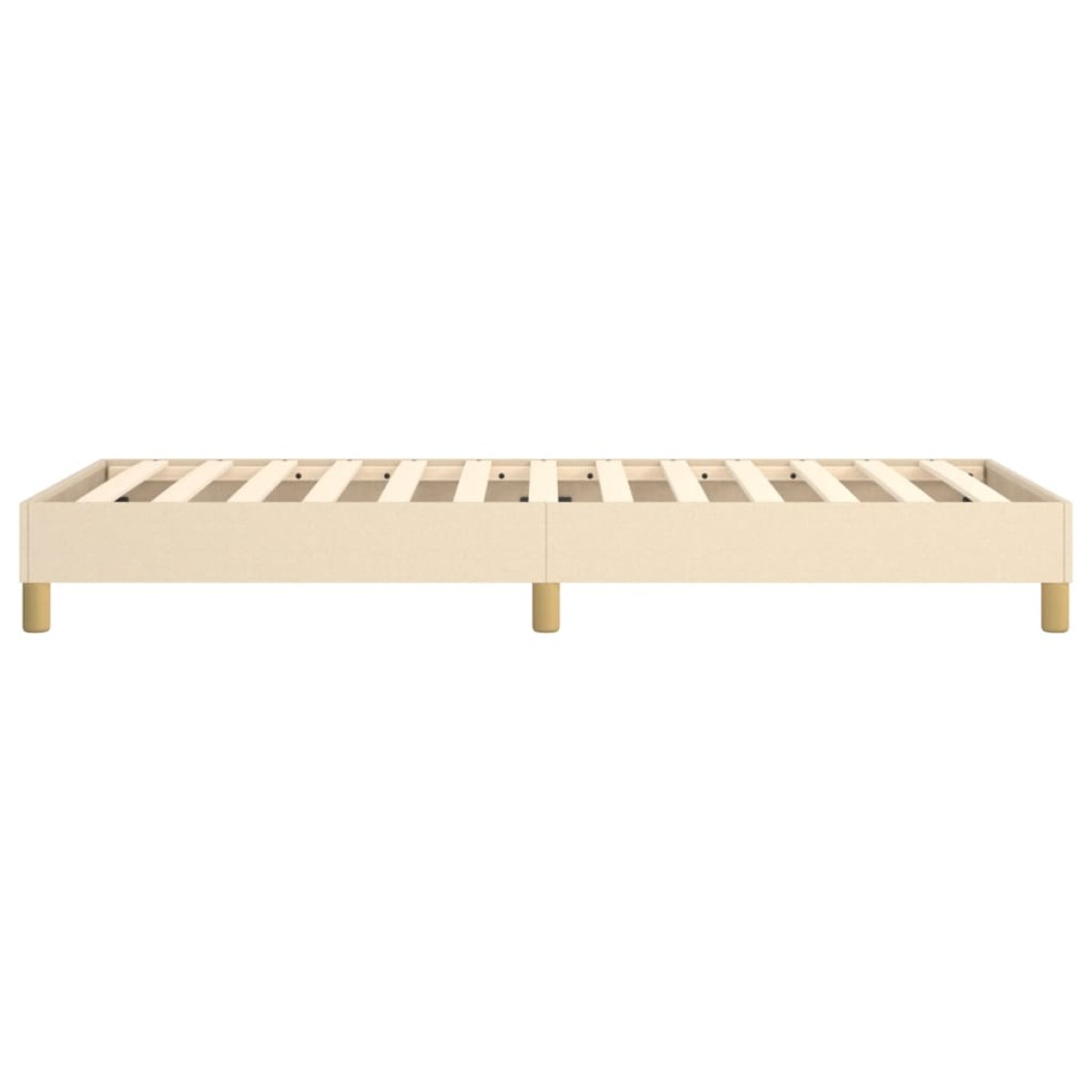 vidaXL Πλαίσιο Κρεβατιού Boxspring Κρεμ 80 x 200 εκ. Υφασμάτινο