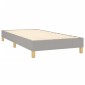 vidaXL Πλαίσιο Κρεβατιού Boxspring Ανοιχτό Γκρι 90x190 εκ. Υφασμάτινο