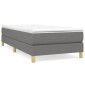 vidaXL Πλαίσιο Κρεβατιού Boxspring Σκούρο Γκρι 90x190 εκ. Υφασμάτινο