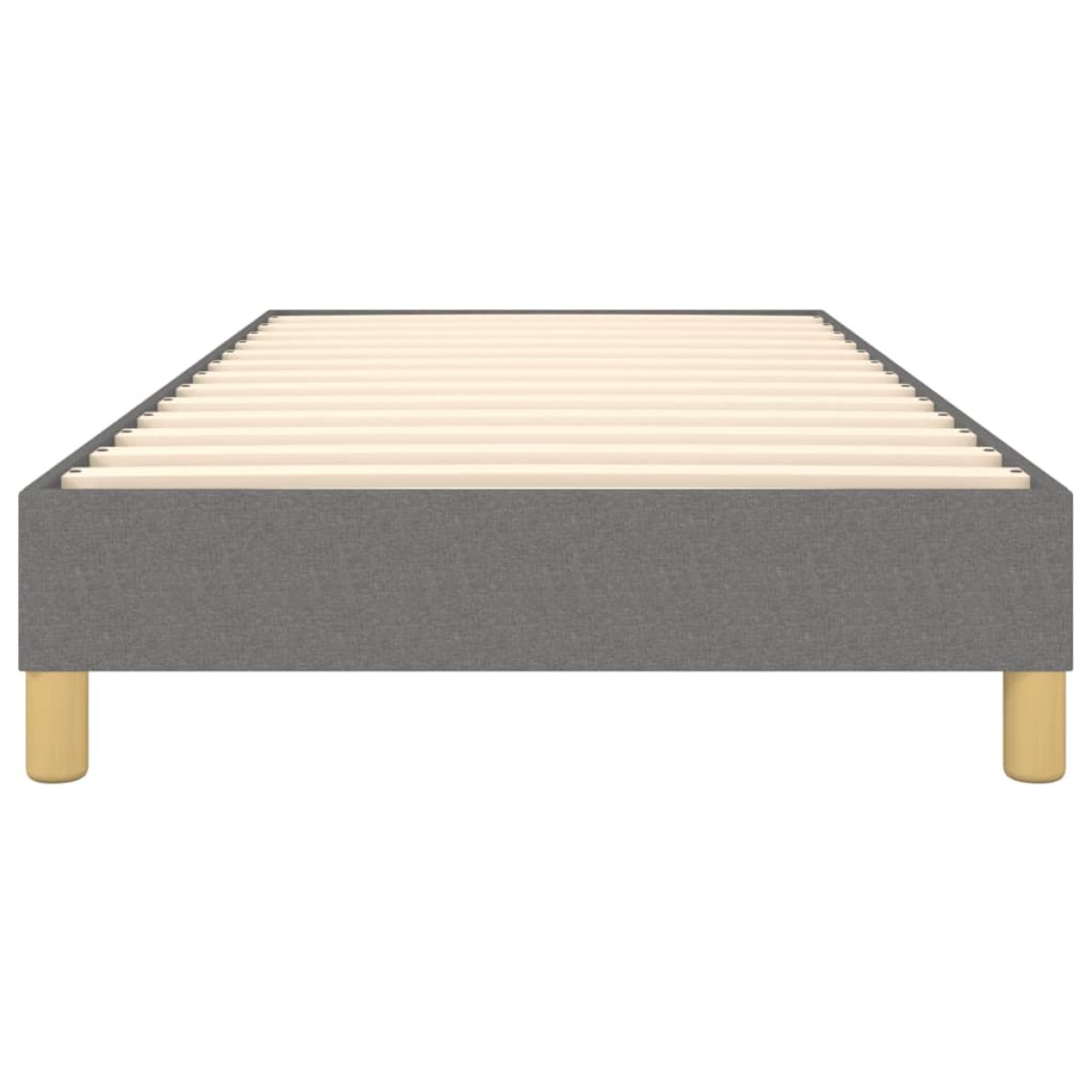 vidaXL Πλαίσιο Κρεβατιού Boxspring Σκούρο Γκρι 90x190 εκ. Υφασμάτινο