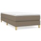 vidaXL Πλαίσιο Κρεβατιού Boxspring Taupe 90x190 εκ. Υφασμάτινο