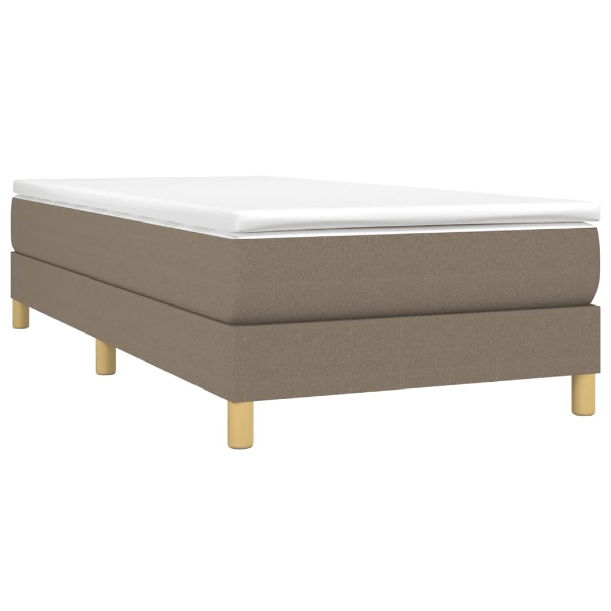 vidaXL Πλαίσιο Κρεβατιού Boxspring Taupe 90x190 εκ. Υφασμάτινο