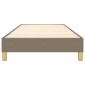vidaXL Πλαίσιο Κρεβατιού Boxspring Taupe 90x190 εκ. Υφασμάτινο