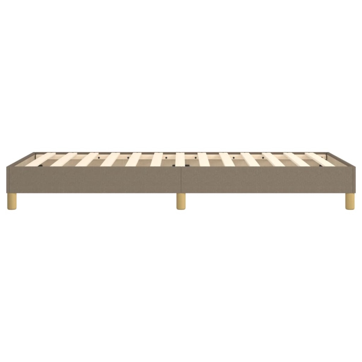 vidaXL Πλαίσιο Κρεβατιού Boxspring Taupe 90x190 εκ. Υφασμάτινο