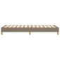 vidaXL Πλαίσιο Κρεβατιού Boxspring Taupe 90x190 εκ. Υφασμάτινο