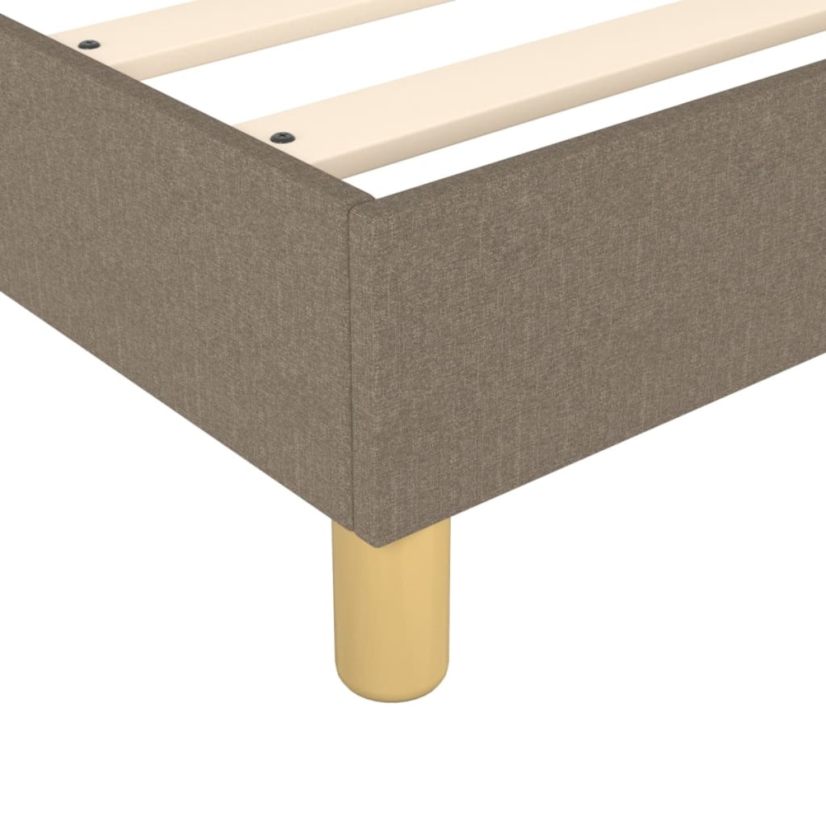 vidaXL Πλαίσιο Κρεβατιού Boxspring Taupe 90x190 εκ. Υφασμάτινο