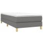 vidaXL Πλαίσιο Κρεβατιού Boxspring Σκούρο Γκρι 100x200 εκ. Υφασμάτινο