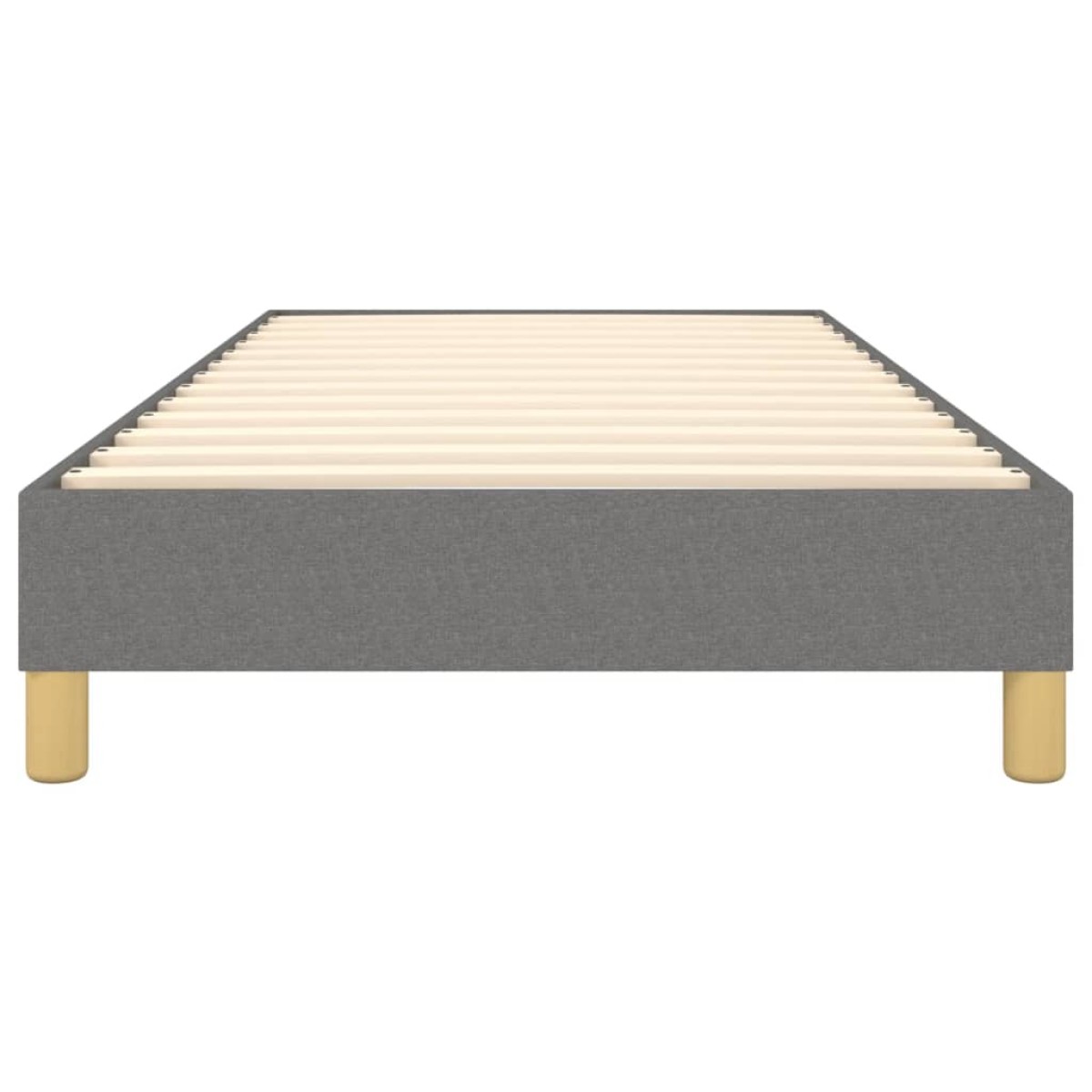 vidaXL Πλαίσιο Κρεβατιού Boxspring Σκούρο Γκρι 100x200 εκ. Υφασμάτινο