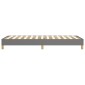 vidaXL Πλαίσιο Κρεβατιού Boxspring Σκούρο Γκρι 100x200 εκ. Υφασμάτινο