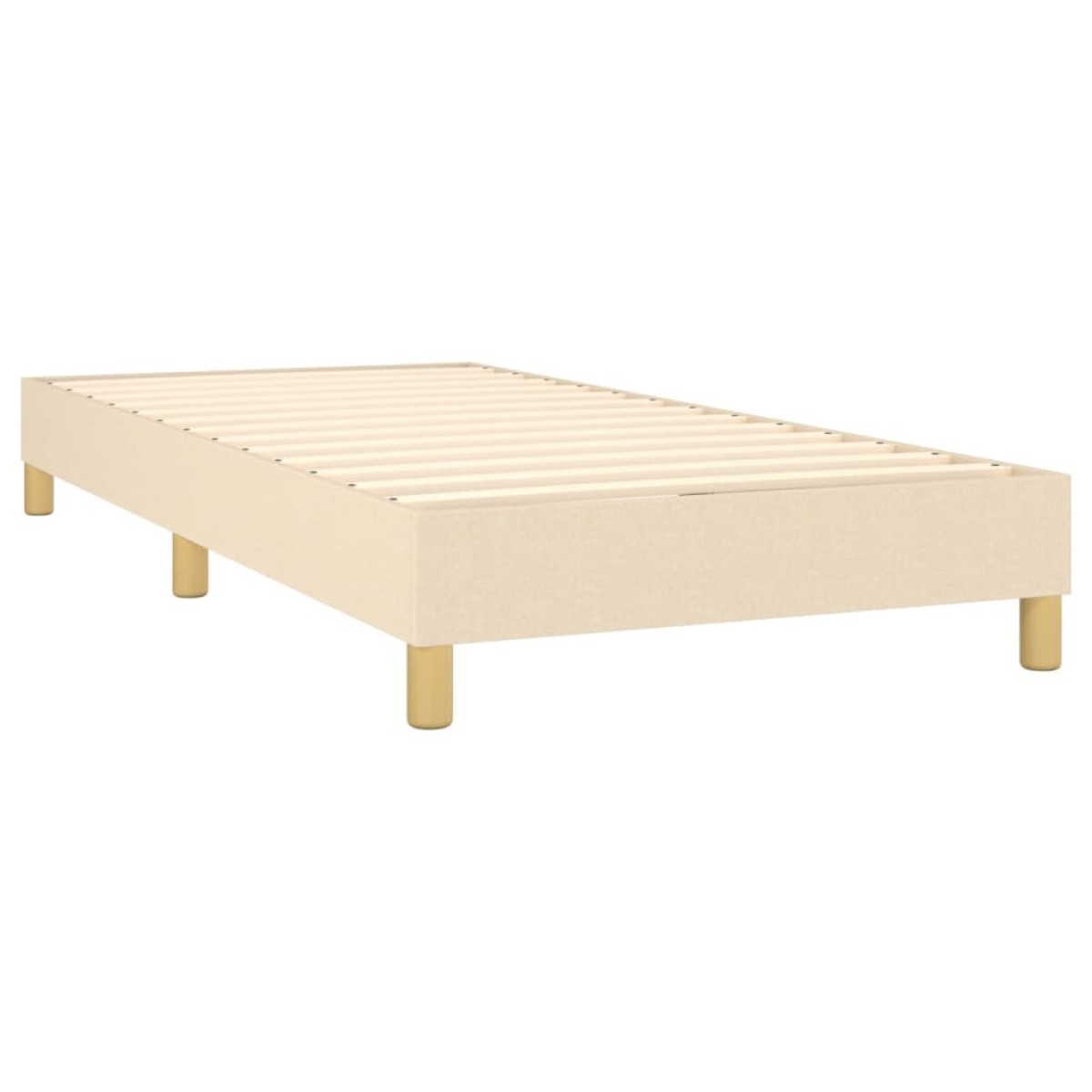 vidaXL Πλαίσιο Κρεβατιού Boxspring Κρεμ 100x200 εκ. Υφασμάτινο