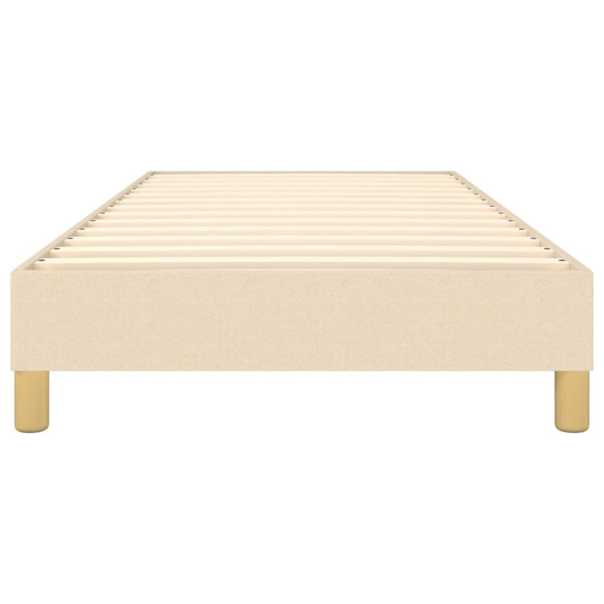 vidaXL Πλαίσιο Κρεβατιού Boxspring Κρεμ 100x200 εκ. Υφασμάτινο
