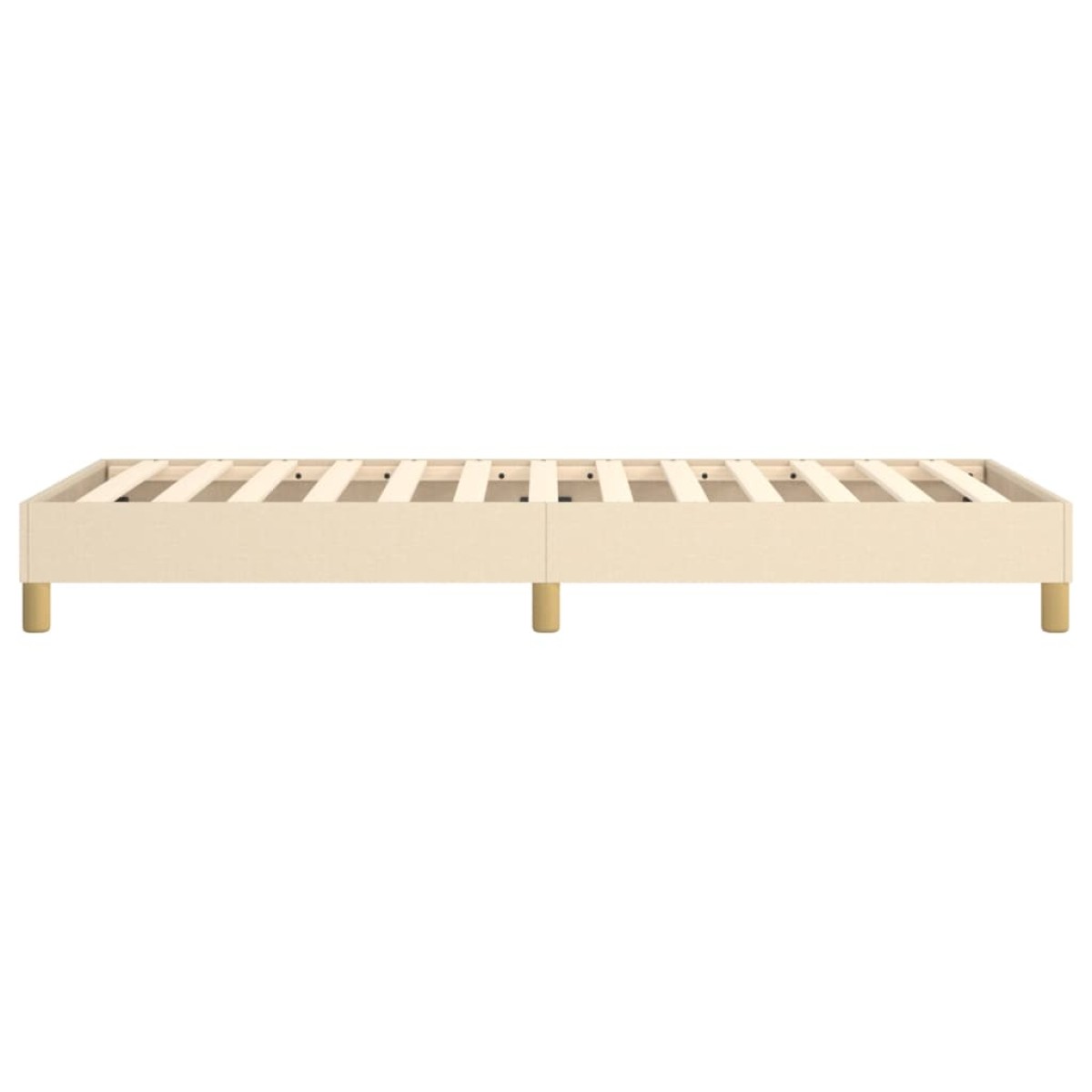 vidaXL Πλαίσιο Κρεβατιού Boxspring Κρεμ 100x200 εκ. Υφασμάτινο