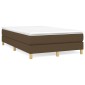 vidaXL Πλαίσιο Κρεβατιού Boxspring Σκούρο Καφέ 120x200 εκ. Υφασμάτινο