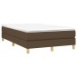 vidaXL Πλαίσιο Κρεβατιού Boxspring Σκούρο Καφέ 120x200 εκ. Υφασμάτινο