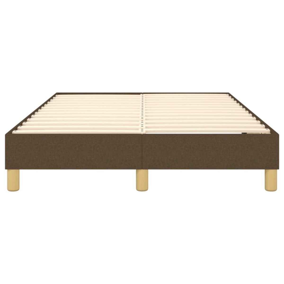 vidaXL Πλαίσιο Κρεβατιού Boxspring Σκούρο Καφέ 120x200 εκ. Υφασμάτινο