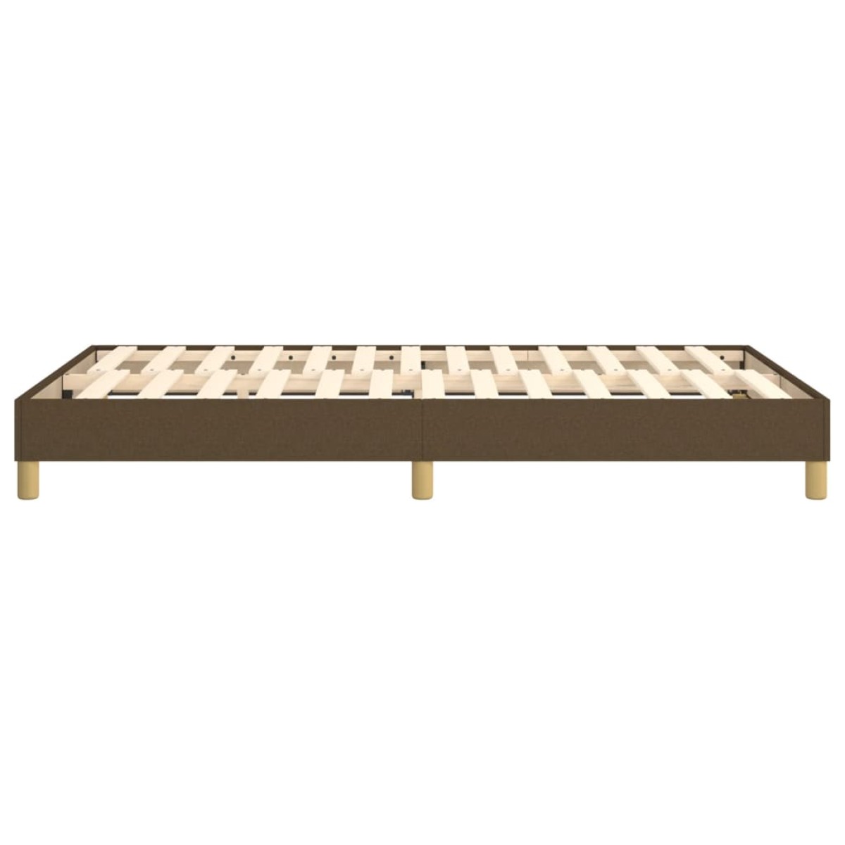 vidaXL Πλαίσιο Κρεβατιού Boxspring Σκούρο Καφέ 120x200 εκ. Υφασμάτινο