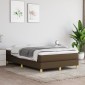 vidaXL Πλαίσιο Κρεβατιού Boxspring Σκούρο Καφέ 120x200 εκ. Υφασμάτινο