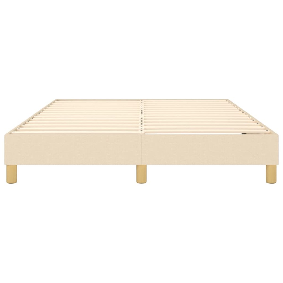 vidaXL Πλαίσιο Κρεβατιού Boxspring Κρεμ 140 x 190 εκ. Υφασμάτινο