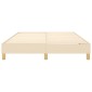 vidaXL Πλαίσιο Κρεβατιού Boxspring Κρεμ 140 x 190 εκ. Υφασμάτινο