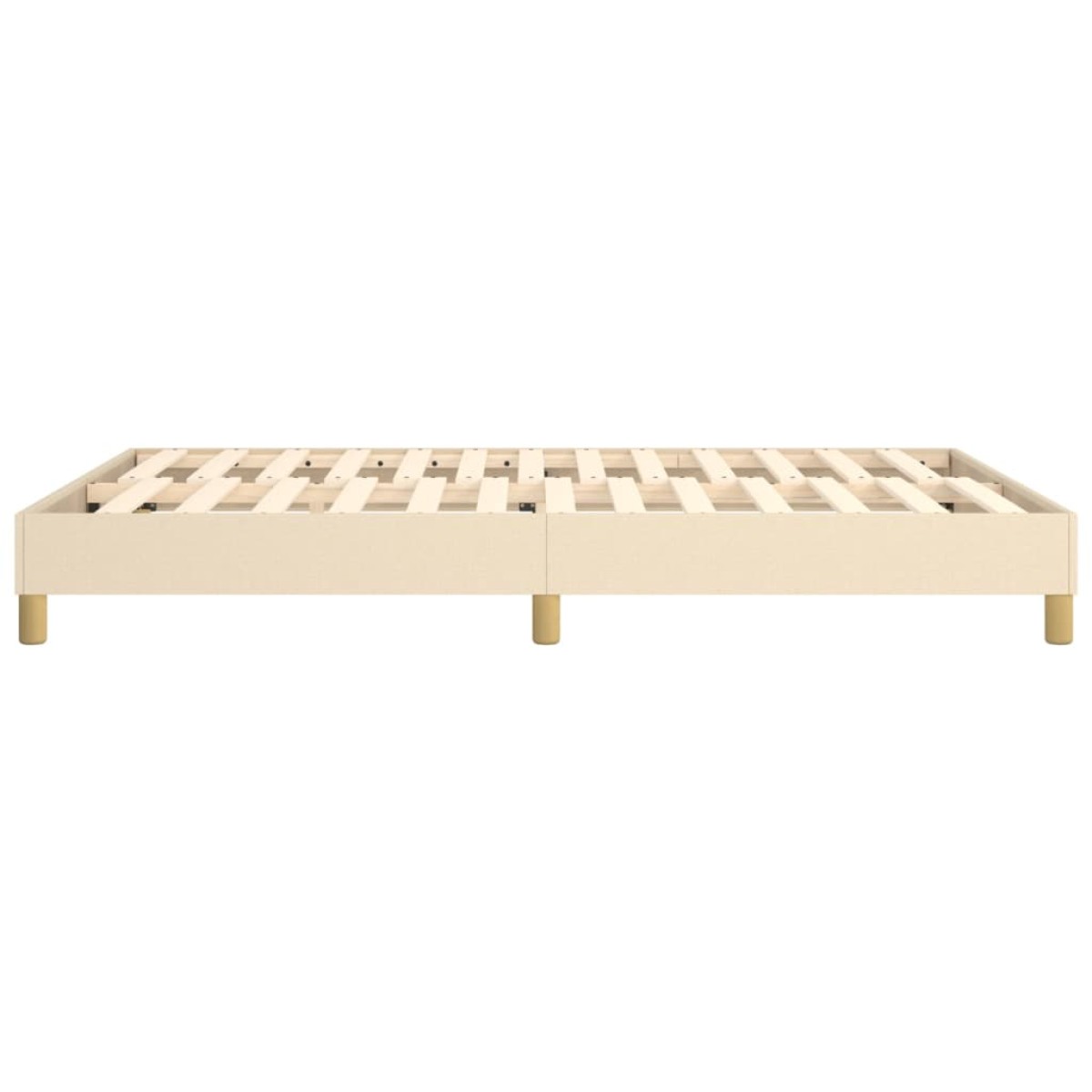 vidaXL Πλαίσιο Κρεβατιού Boxspring Κρεμ 140 x 190 εκ. Υφασμάτινο
