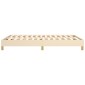 vidaXL Πλαίσιο Κρεβατιού Boxspring Κρεμ 140 x 190 εκ. Υφασμάτινο