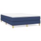 vidaXL Πλαίσιο Κρεβατιού Boxspring Μπλε 140 x 190 εκ. Υφασμάτινο