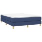 vidaXL Πλαίσιο Κρεβατιού Boxspring Μπλε 140 x 190 εκ. Υφασμάτινο