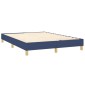 vidaXL Πλαίσιο Κρεβατιού Boxspring Μπλε 140 x 190 εκ. Υφασμάτινο