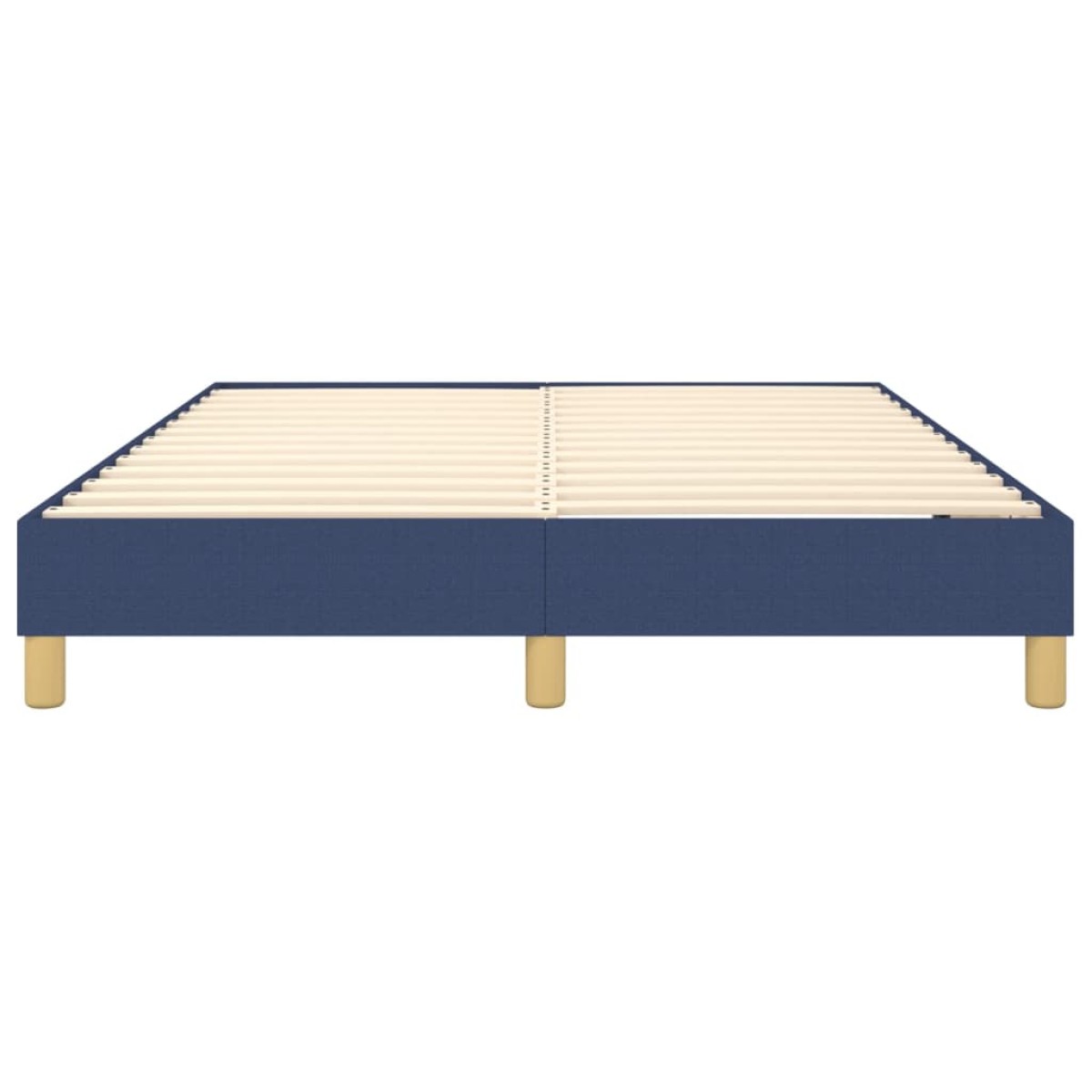 vidaXL Πλαίσιο Κρεβατιού Boxspring Μπλε 140 x 190 εκ. Υφασμάτινο