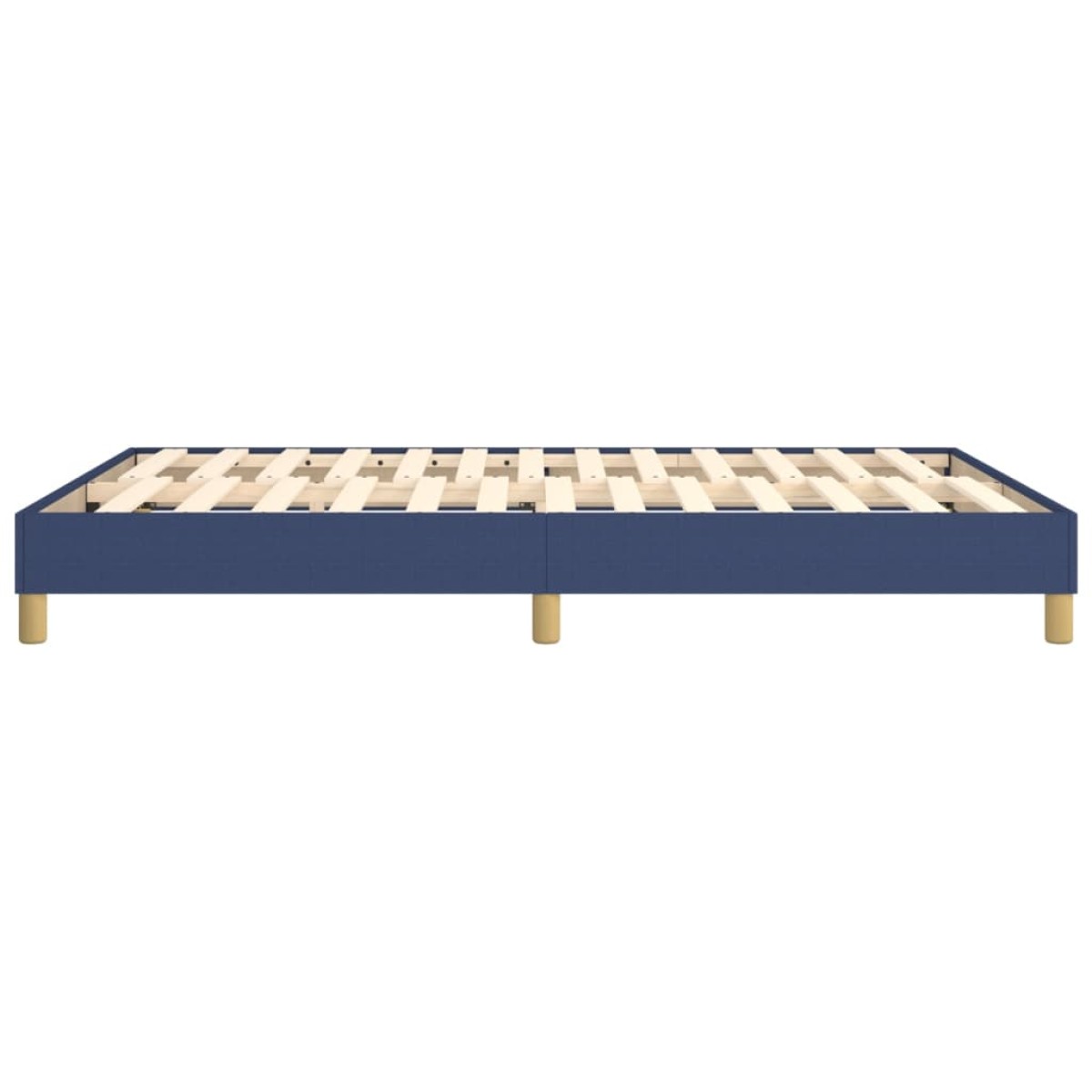 vidaXL Πλαίσιο Κρεβατιού Boxspring Μπλε 140 x 190 εκ. Υφασμάτινο