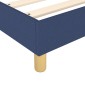 vidaXL Πλαίσιο Κρεβατιού Boxspring Μπλε 140 x 190 εκ. Υφασμάτινο