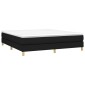 vidaXL Πλαίσιο Κρεβατιού Boxspring Μαύρο 180x200 εκ. Υφασμάτινο