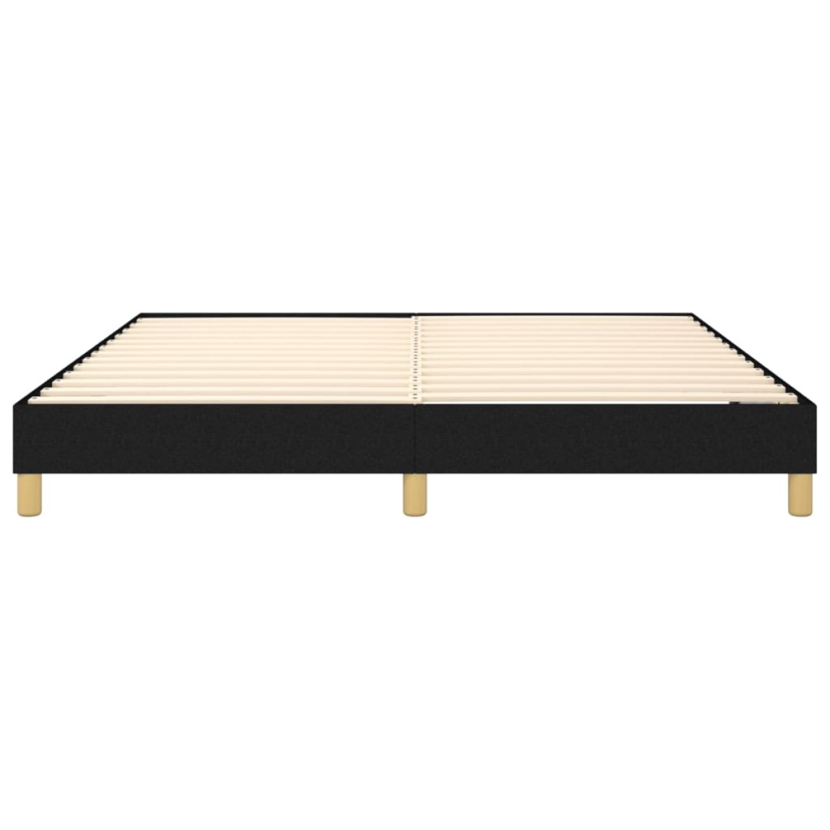 vidaXL Πλαίσιο Κρεβατιού Boxspring Μαύρο 180x200 εκ. Υφασμάτινο