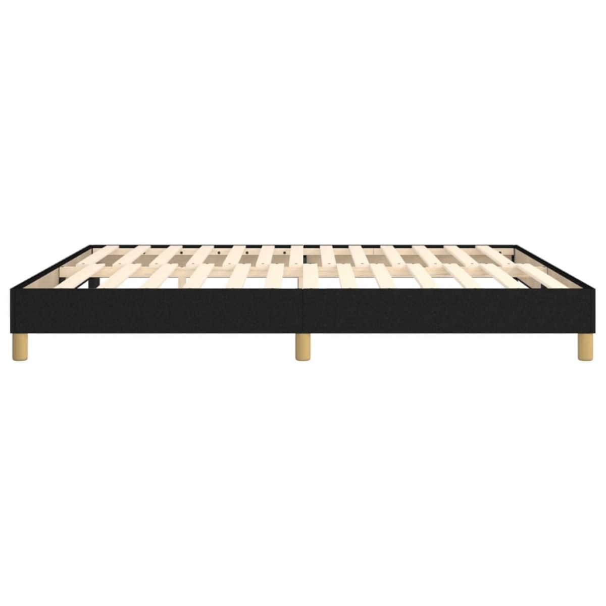 vidaXL Πλαίσιο Κρεβατιού Boxspring Μαύρο 180x200 εκ. Υφασμάτινο