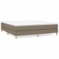 vidaXL Πλαίσιο Κρεβατιού Boxspring Taupe 180x200 εκ. Υφασμάτινο