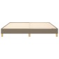 vidaXL Πλαίσιο Κρεβατιού Boxspring Taupe 180x200 εκ. Υφασμάτινο