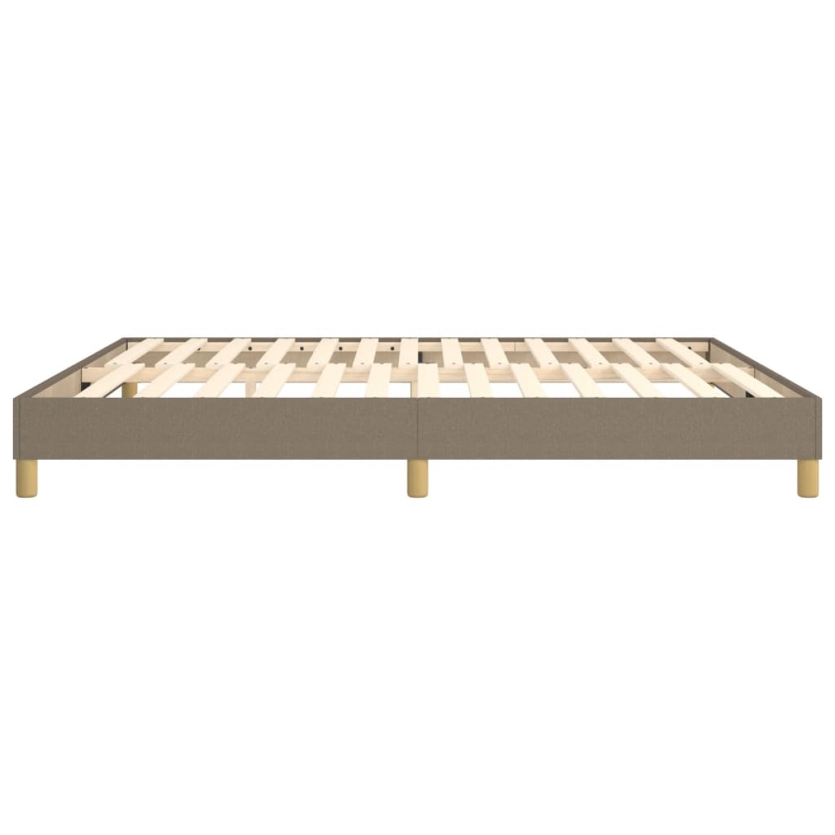 vidaXL Πλαίσιο Κρεβατιού Boxspring Taupe 180x200 εκ. Υφασμάτινο