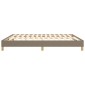 vidaXL Πλαίσιο Κρεβατιού Boxspring Taupe 180x200 εκ. Υφασμάτινο
