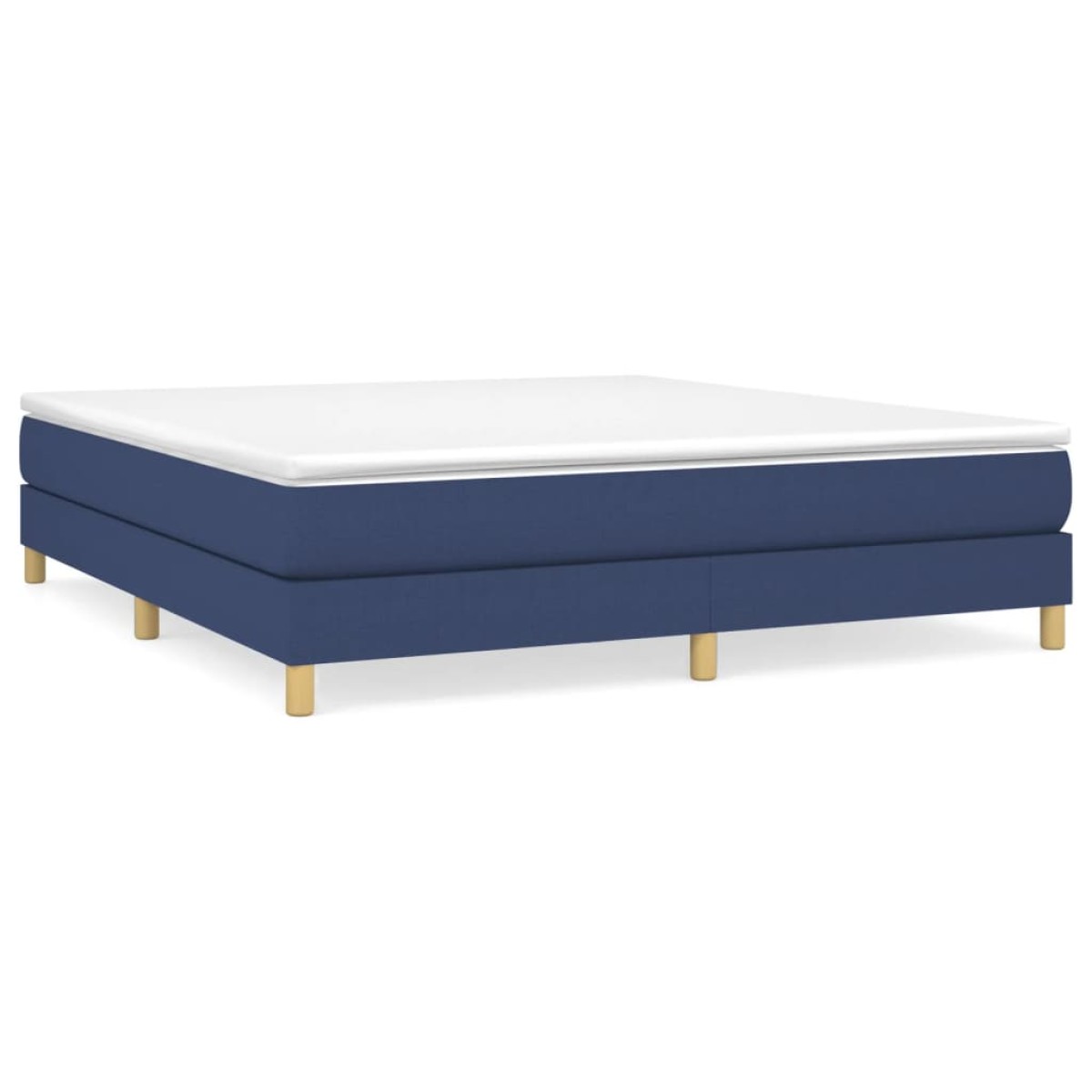 vidaXL Πλαίσιο Κρεβατιού Boxspring Μπλε 180x200 εκ. Υφασμάτινο