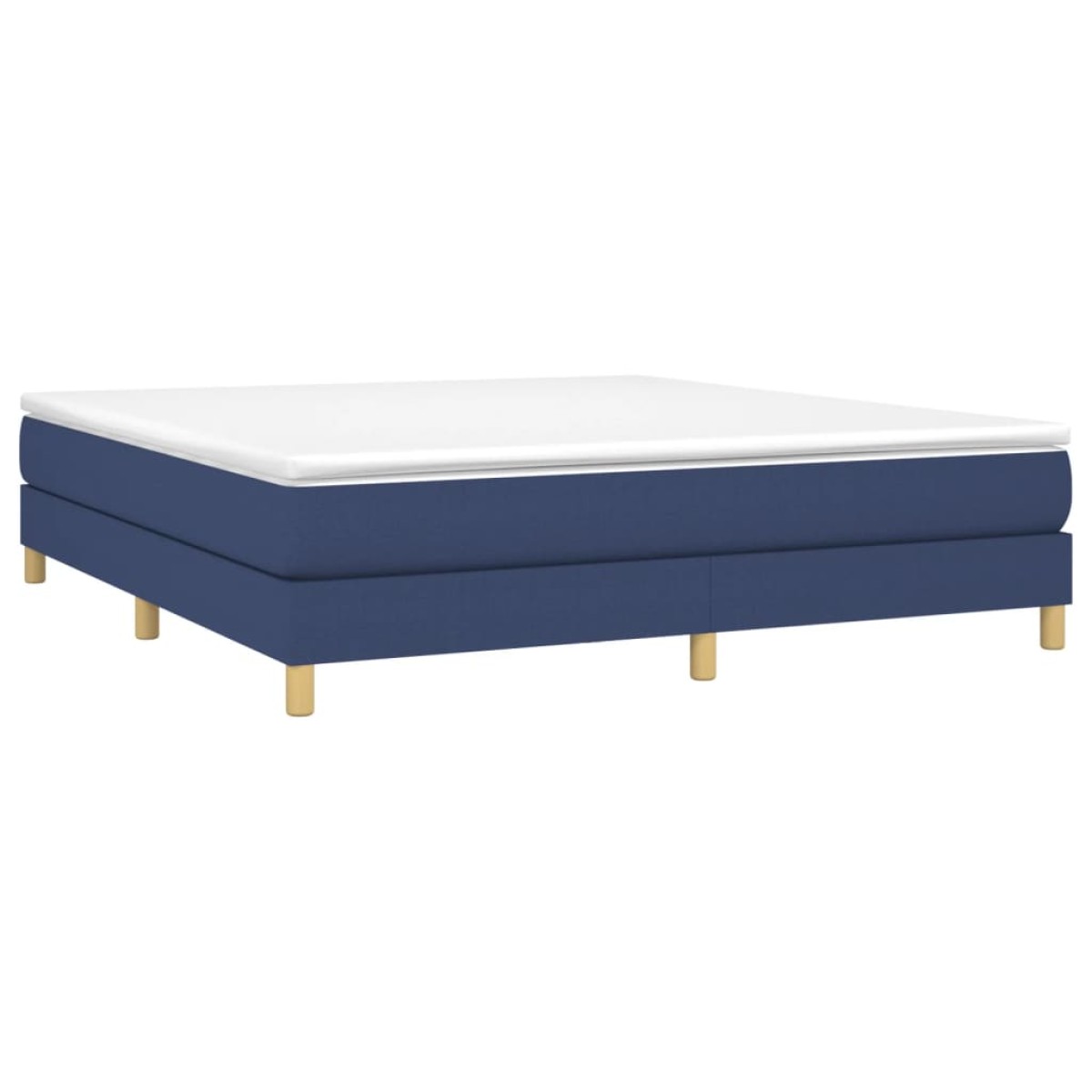 vidaXL Πλαίσιο Κρεβατιού Boxspring Μπλε 180x200 εκ. Υφασμάτινο