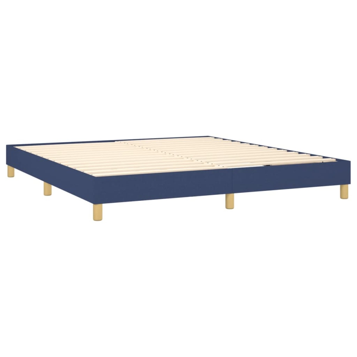 vidaXL Πλαίσιο Κρεβατιού Boxspring Μπλε 180x200 εκ. Υφασμάτινο